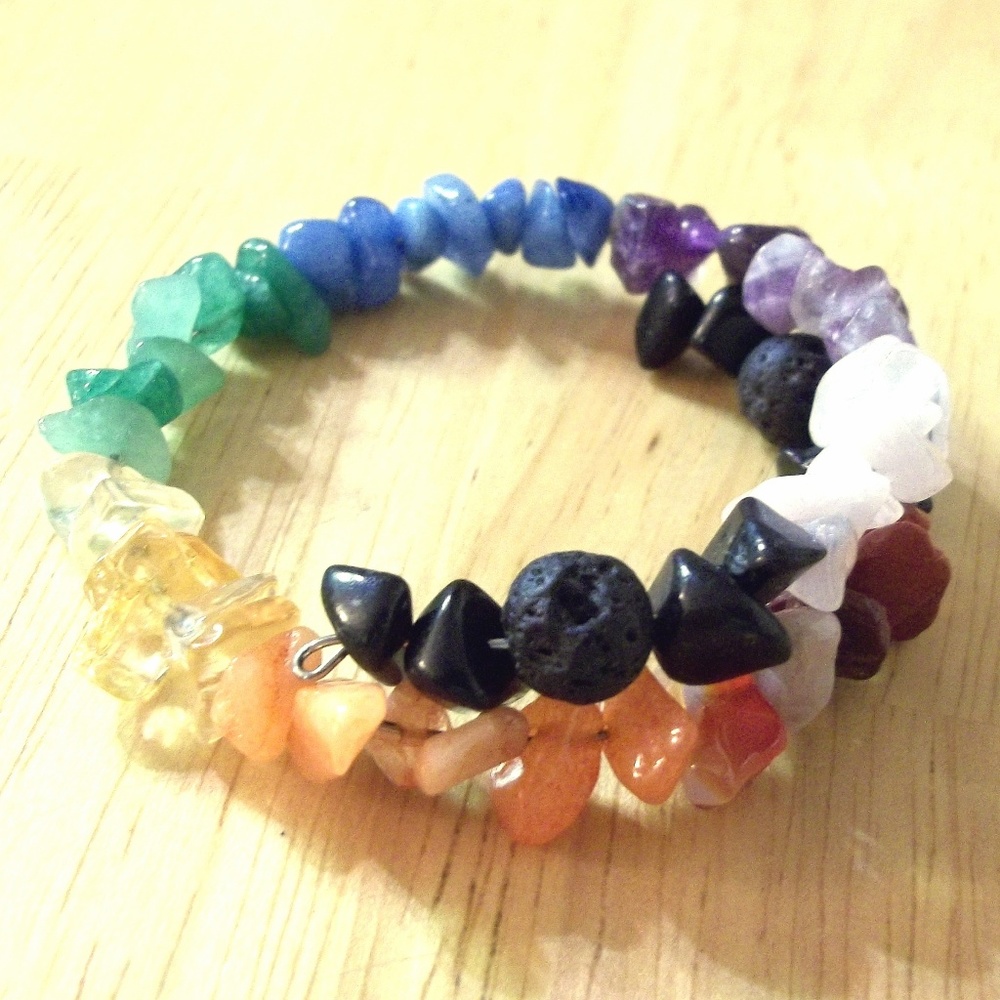 Colorful Chakra Diffuser Bracelet - image 1